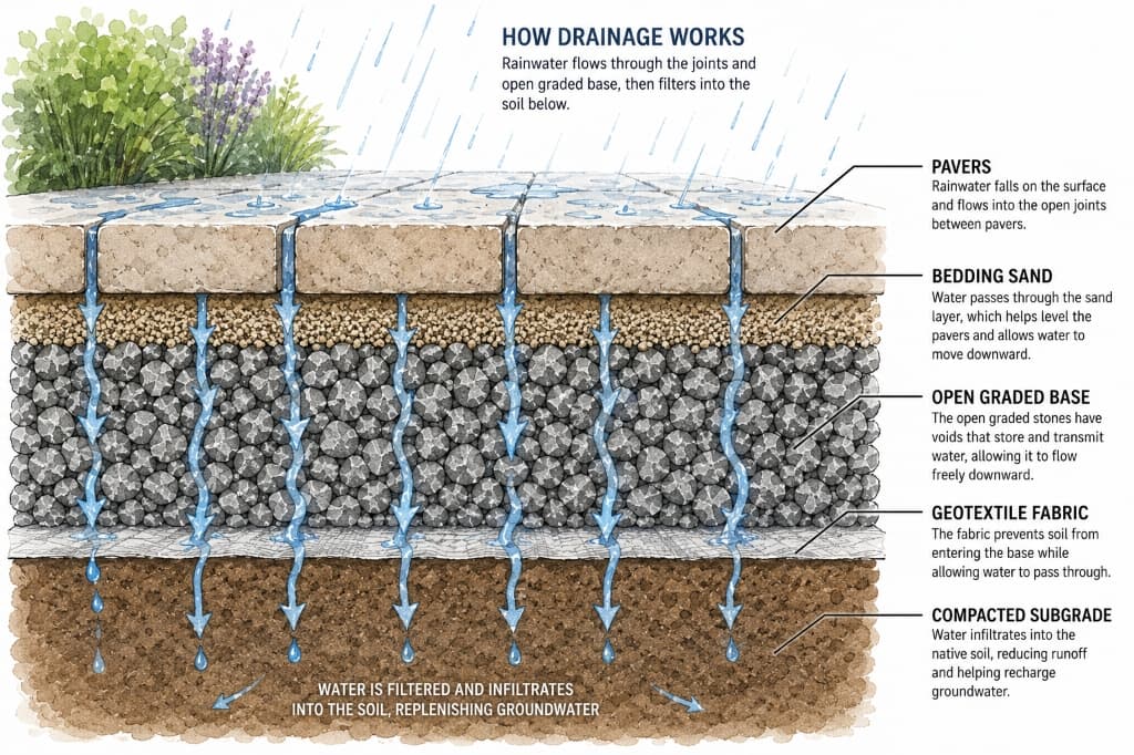 How proper drainage and base works for hardscaping